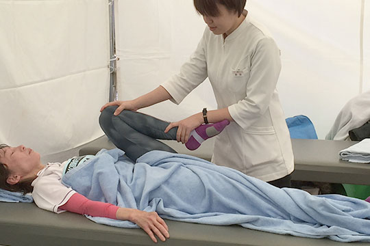 市民マラソン鍼灸治療ボランティア